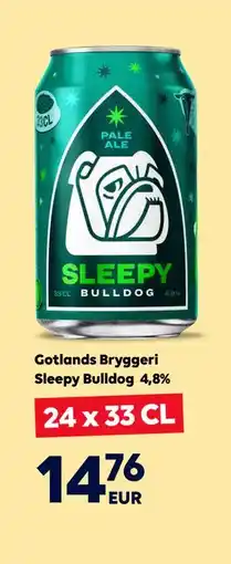 Border Shop Gotlands Bryggeri Sleepy Bulldog 4,8%, EUR 14.76 erbjuda