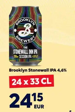 Border Shop Brooklyn Stonewall IPA 4,6%, EUR 24.15 erbjuda