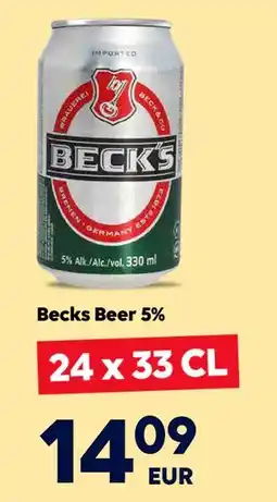 Border Shop Becks Beer 5%, EUR 14.09 erbjuda
