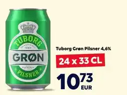 Border Shop Tuborg Grn Pilsner 4,6%, EUR 10.73 erbjuda
