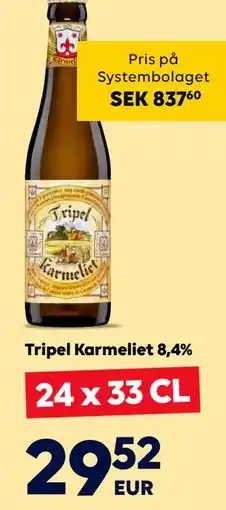 Border Shop Tripel Karmeliet 8,4%, EUR 29.52 erbjuda