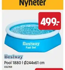 Jula Pool 1880 l Ø244x61 cm erbjuda