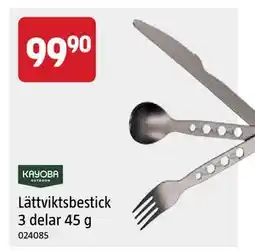 Jula Lättviktsbestick 3 delar 45 g erbjuda