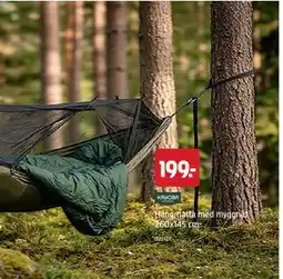 Jula Hängmatta med myggnät 260x145 cm erbjuda