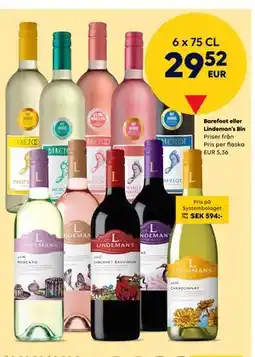 Border Shop Barefoot eller Lindeman’s Bin, EUR 29.52 erbjuda