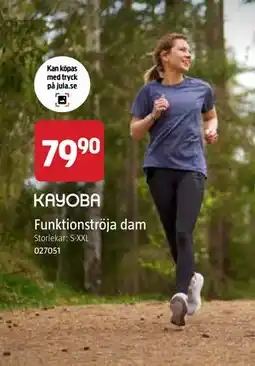 Jula Funktionströja dam erbjuda