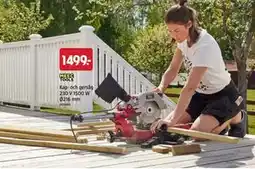Jula Kap- och gersåg 230 V 1500 W Ø216 mm erbjuda