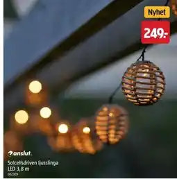 Jula Solcellsdriven ljusslinga LED 3,8 m erbjuda