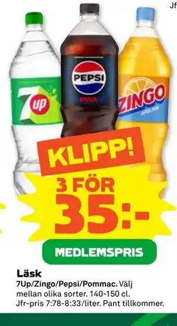 Stora Coop Läsk, Medlemspris erbjuda