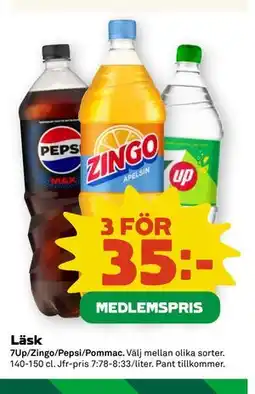 Coop Läsk, Medlemspris erbjuda
