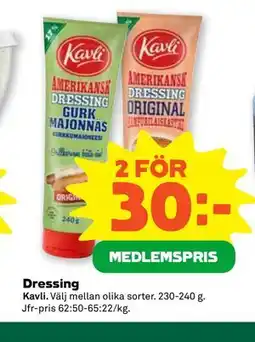 Stora Coop Dressing, Medlemspris erbjuda