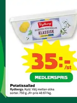 Stora Coop Potatissallad, Medlemspris erbjuda