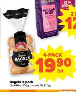 Stora Coop Bagels 4-pack erbjuda