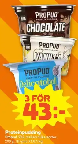 Stora Coop Proteinpudding erbjuda