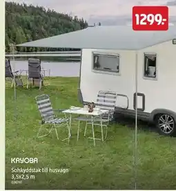 Jula Solskyddstak till husvagn 3,5x2,5 m erbjuda