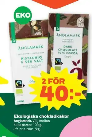 Stora Coop Ekologiska chokladkakor erbjuda