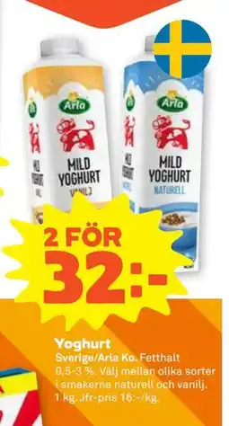 Stora Coop Yoghurt erbjuda