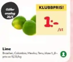 Hemköp Lime erbjuda