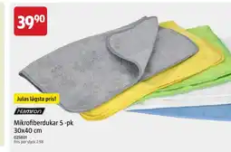 Jula Hamron Mikrofiberdukar 5-pk erbjuda