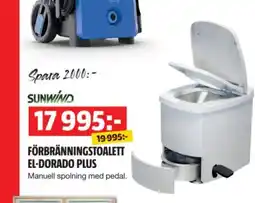 Bauhaus Sunwind förbränningstoalett el-dorado plus erbjuda