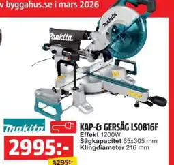 Bauhaus Kap-& gersåg ls0816f erbjuda