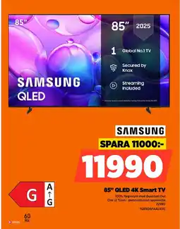 Power Samsung 85" qled 4k smart tv erbjuda