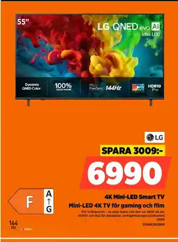 Power LG 4K Mini-LED Smart TV Mini-LED 4K TV för gaming och film erbjuda