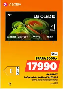 Power Lg 4k oled tv perfekt svärta. verklig 4k oled-bild erbjuda