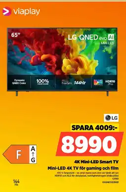 Power LG 4K Mini-LED Smart TV Mini-LED 4K TV för gaming och film erbjuda