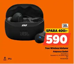 Power JBL True Wireless hörlurar Anpassa ljudet erbjuda