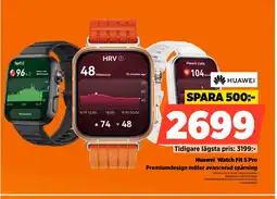 Power HUAWEI Huawei Watch Fit 5 Pro Premiumdesign möter avancerad spårning erbjuda