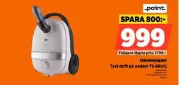 Power Point dammsugare tyst drift på endast 76 db(a) erbjuda