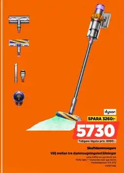 Power Skaftd dyson ammsugare Välj mellan tre dammsugningsinställningar erbjuda