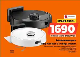 Power Roborock robotdammsugare tar sig över även 2 cm höga trösklar erbjuda