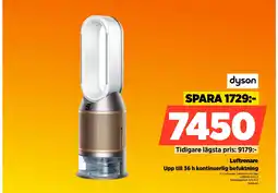 Power Dyson luftrenare upp till 36 h kontinuerlig befuktning erbjuda