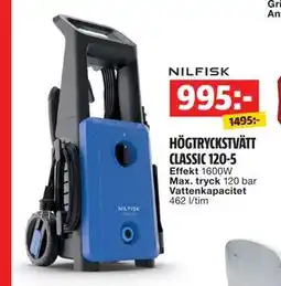 Bauhaus HÖGTRYCKSTVÄTT CLASSIC 120-5 erbjuda