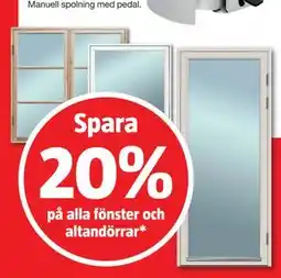 Bauhaus Spara 20% på alla fönster och altandörrar erbjuda