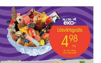 EKO Lösviktsgodis erbjuda