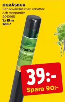 Jem&Fix Ogräsduk erbjuda