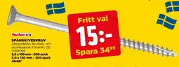 Jem&Fix Spånskiveskruv erbjuda