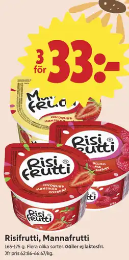 ICA Nära Risifrutti, Mannafrutti erbjuda