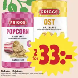 ICA Nära Friggs Riskakor, Majskakor erbjuda