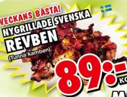 Priso Hemköp Nygrillade svenska revben erbjuda