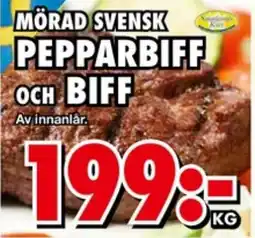 Priso Hemköp Morad svensk pepparbiff och biff erbjuda