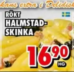 Priso Hemköp Rökt halmstad- skinka erbjuda