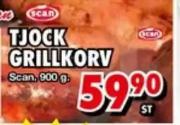 Priso Hemköp Scan Tjock grillkorv erbjuda