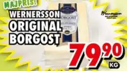 Priso Hemköp Wernersson original borgost erbjuda