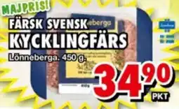 Priso Hemköp Lönneberga Färsk svensk kycklingfärs erbjuda