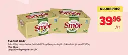 Priso Hemköp Arla Svenskt smör erbjuda