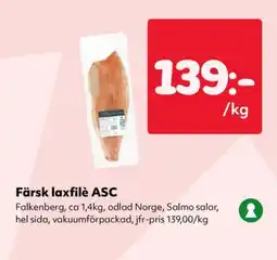 Priso Hemköp Färsk laxfilè ASC erbjuda